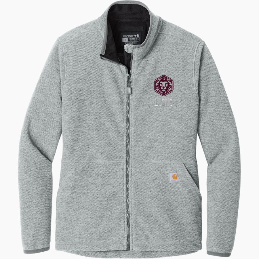FAITH CHRISTIAN ACADEMY LIONS <span class="pdp-name-mascot">FAITH LIONS</span> Carhartt Women's Textured Full-Zip Fleece Jacket
