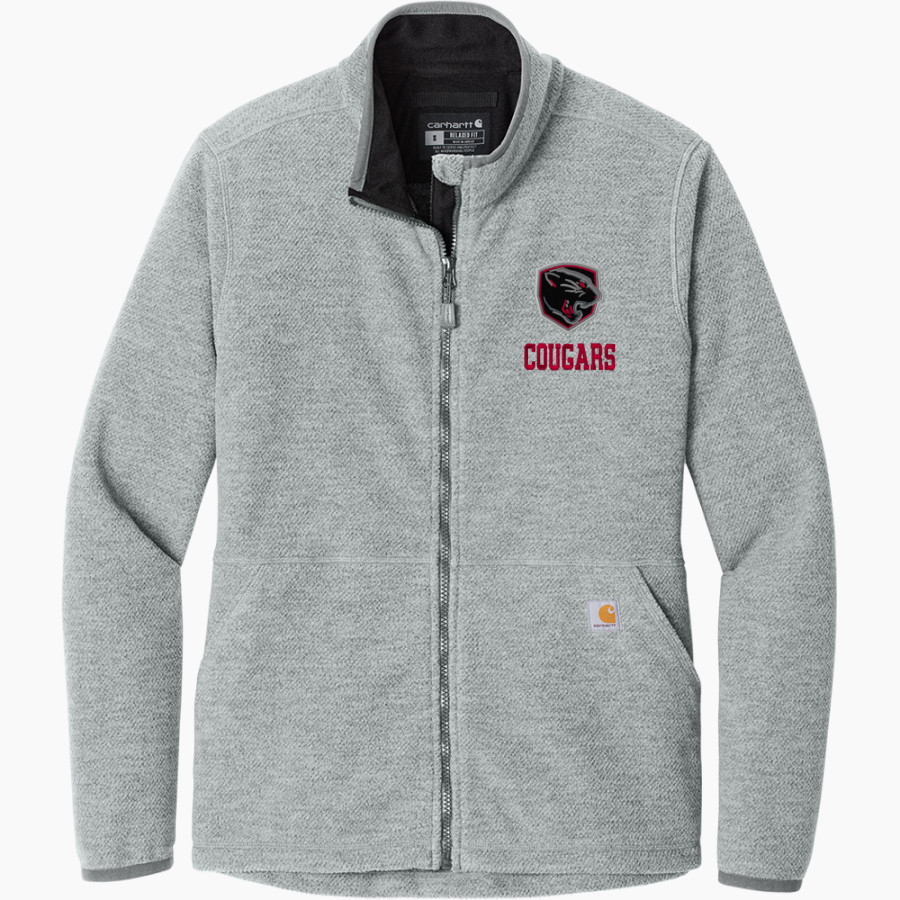 Martin Luther School Cougars <span class="pdp-name-mascot">Martin Luther Cougars</span> Carhartt Women's Textured Full-Zip Fleece Jacket