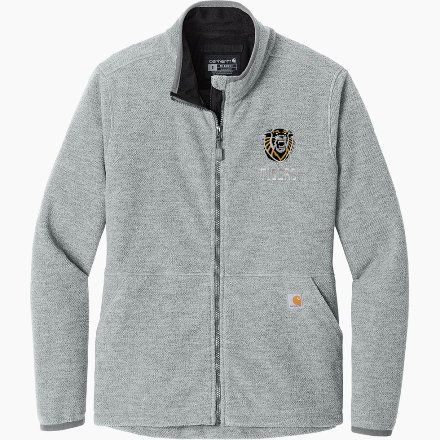 Fort Hays State University Tigers Carhartt Women's Textured Full-Zip Fleece Jacket