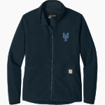 Upper Iowa University Peacocks <span class="pdp-name-mascot">UIU Peacocks</span> Carhartt Women's Textured Full-Zip Fleece Jacket Front Thumbnail