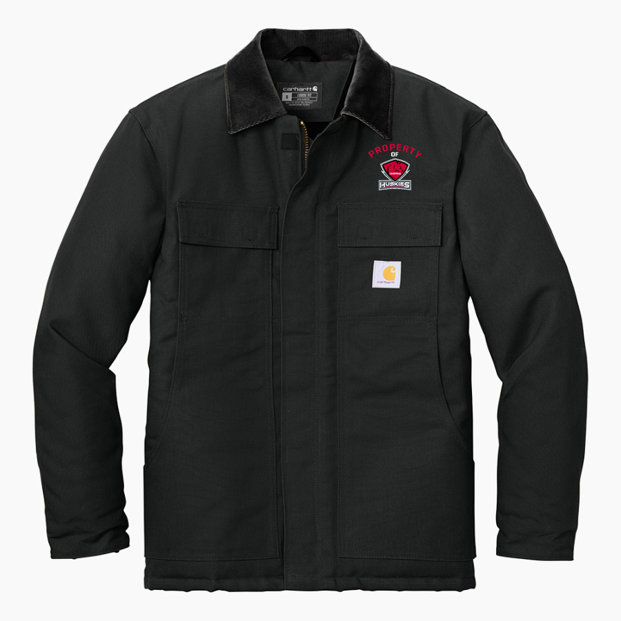 CARDINAL HIGH SCHOOL HUSKIES Carhartt Men's Duck Traditional Coat