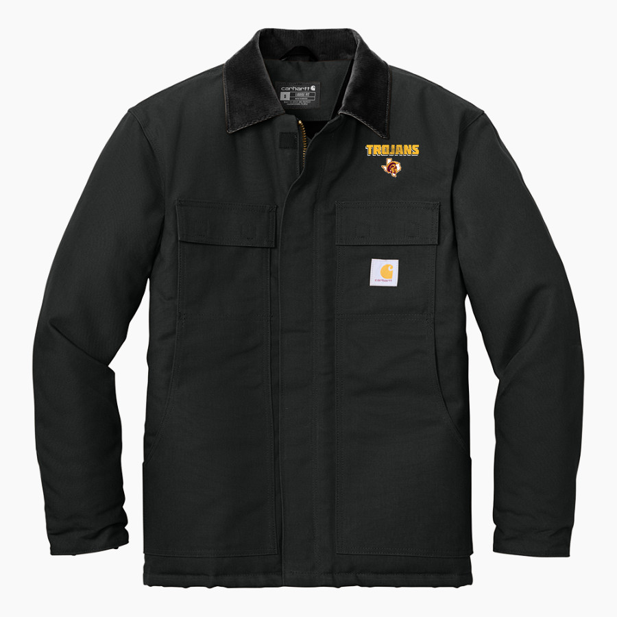 CHARLOTTE HIGH SCHOOL TROJANS Carhartt Men's Duck Traditional Coat