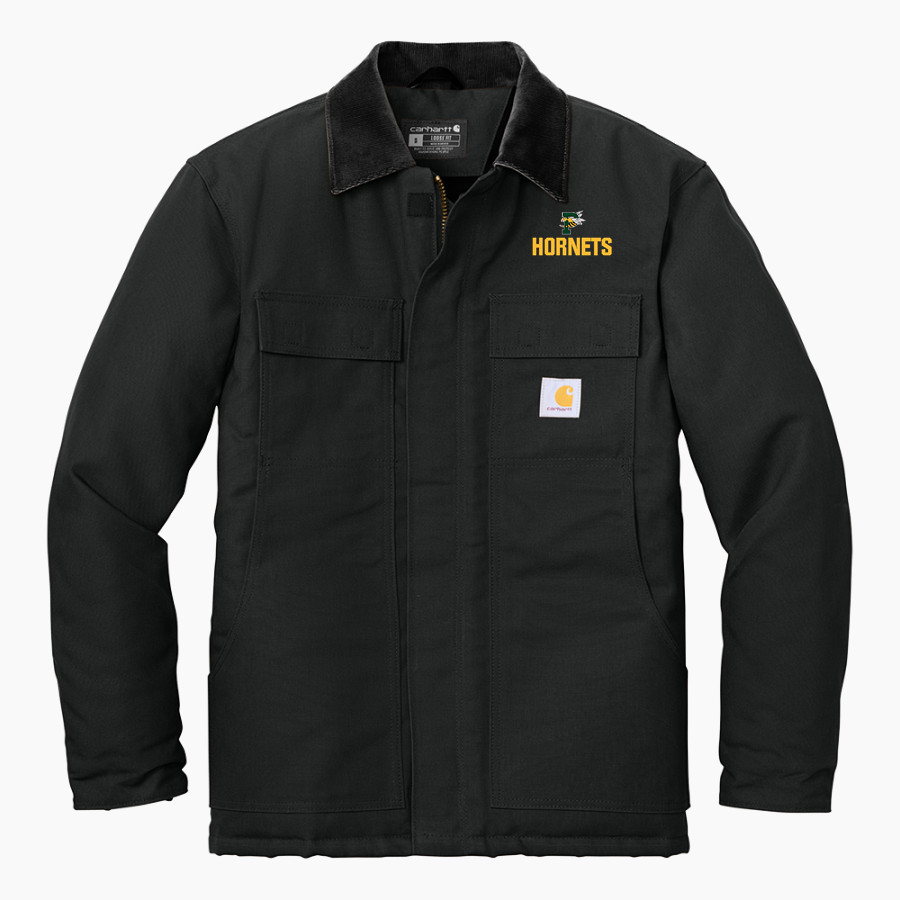 PREBLE HIGH SCHOOL HORNETS Carhartt Men's Duck Traditional Coat