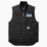 Perry Meridian Falcons Carhartt Men's Duck Vest Front Thumbnail