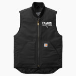 Xavier Falcons Carhartt Men's Duck Vest Front Thumbnail