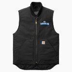 Laconia Christian Academy Timberwolves Carhartt Men's Duck Vest Front Thumbnail