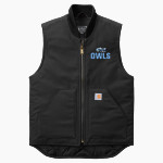 The GLOBE Academy Owls Carhartt Men's Duck Vest Front Thumbnail