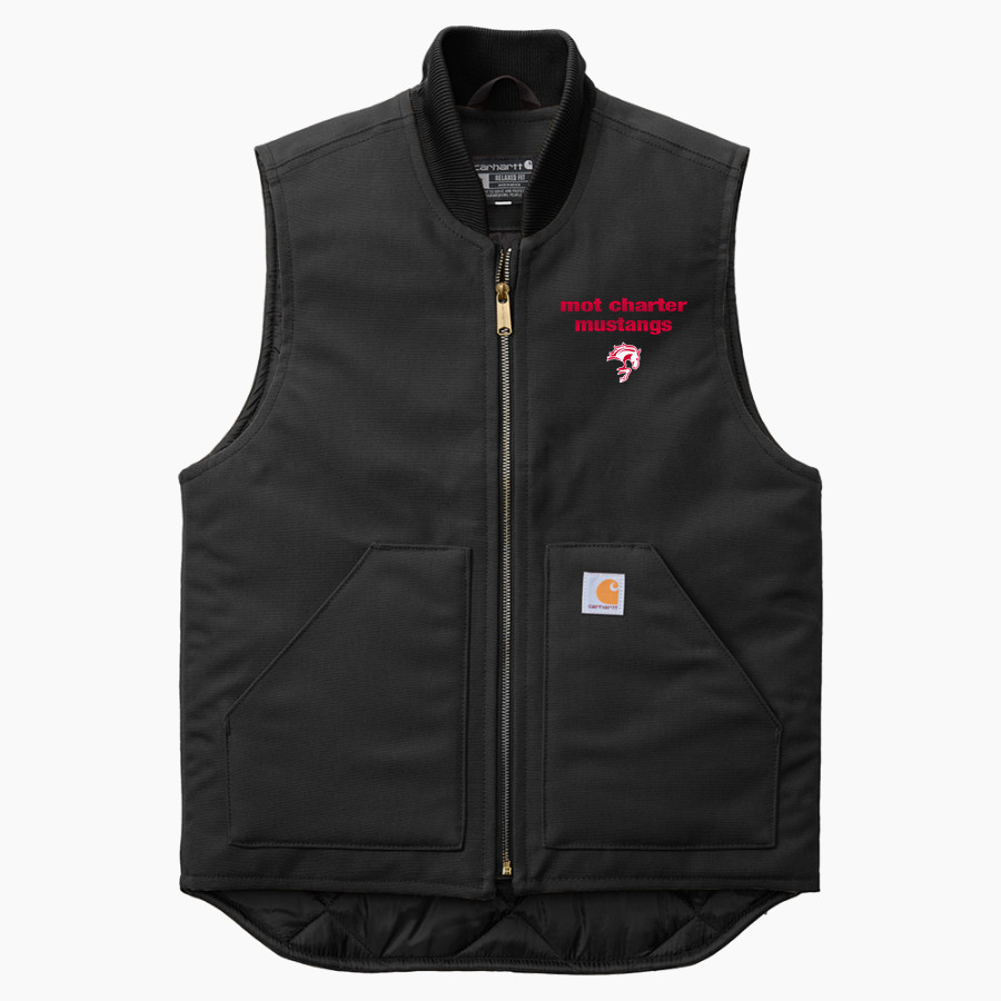 MOT Charter Mustangs Carhartt Men's Duck Vest