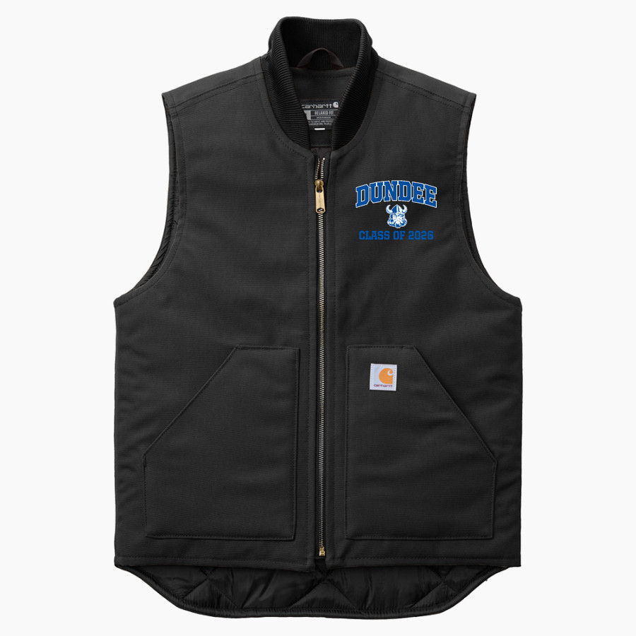 DUNDEE COMMUNITY HIGH SCHOOL VIKINGS <span class="pdp-name-mascot">DUNDEE VIKINGS</span> Carhartt Men's Duck Vest