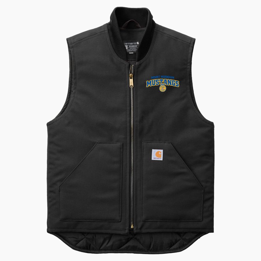 MOUNT MARKHAM HIGH SCHOOL MUSTANGS <span class="pdp-name-mascot">MOUNT MARKHAM MUSTANGS</span> Carhartt Men's Duck Vest