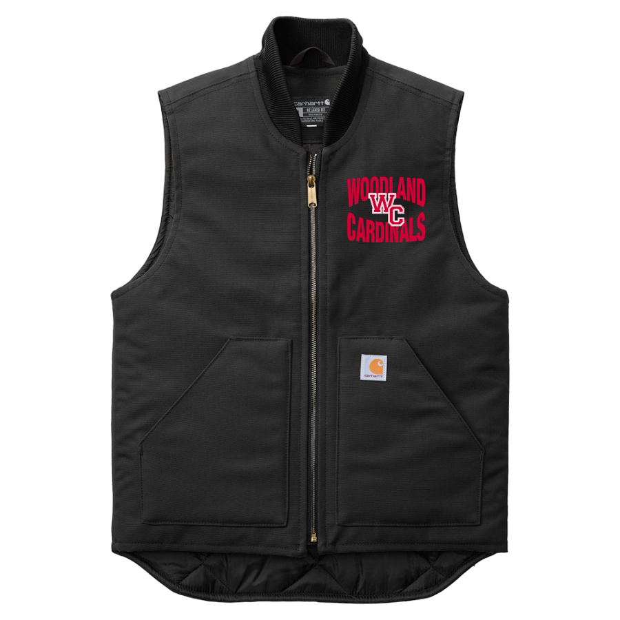 WOODLAND CHRISTIAN SCHOOL CARDINALS <span class="pdp-name-mascot">WOODLAND CARDINALS</span> Carhartt Men's Duck Vest