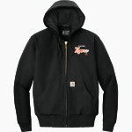 CUSHING HIGH SCHOOL TIGERS Carhartt Men's Quilted-Flannel-Lined Duck Active Jacket Front Thumbnail