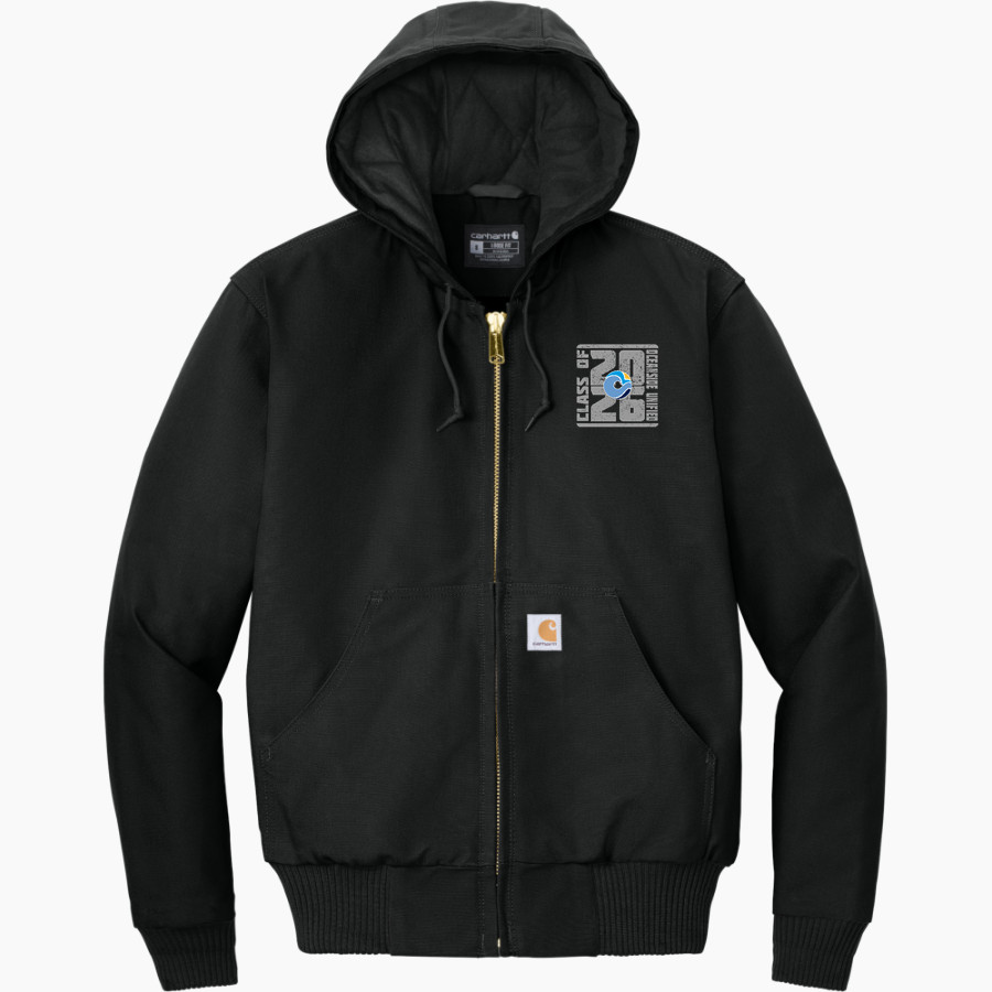 OCEANSIDE UNIFIED OCEANSIDE UNIFIED <span class="pdp-name-mascot">OCEANSIDE UNIFIED SCHOOL DISTRICT</span> Carhartt Men's Quilted-Flannel-Lined Duck Active Jacket