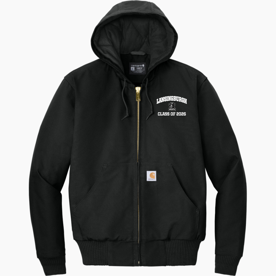 Lansingburgh Knights The Official Online Store <span class="pdp-name-mascot">Lansingburgh Knights</span> Carhartt Men's Quilted-Flannel-Lined Duck Active Jacket