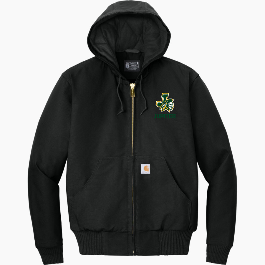 JUPITER HIGH SCHOOL WARRIORS <span class="pdp-name-mascot">JUPITER WARRIORS</span> Carhartt Men's Quilted-Flannel-Lined Duck Active Jacket