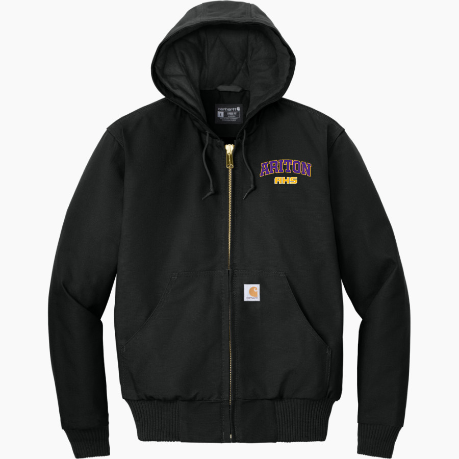 Ariton Purple Cats <span class="pdp-name-mascot">Ariton Purple Cats</span> Carhartt Men's Quilted-Flannel-Lined Duck Active Jacket