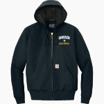 Warren Blue Devils <span class="pdp-name-mascot">Warren Blue Devils</span> Carhartt Men's Quilted-Flannel-Lined Duck Active Jacket Front Thumbnail
