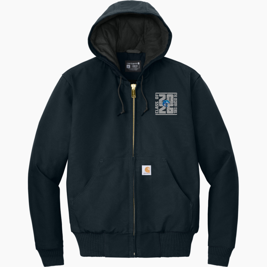 Discovery Dolphins <span class="pdp-name-mascot">Discovery School Dolphins</span> Carhartt Men's Quilted-Flannel-Lined Duck Active Jacket