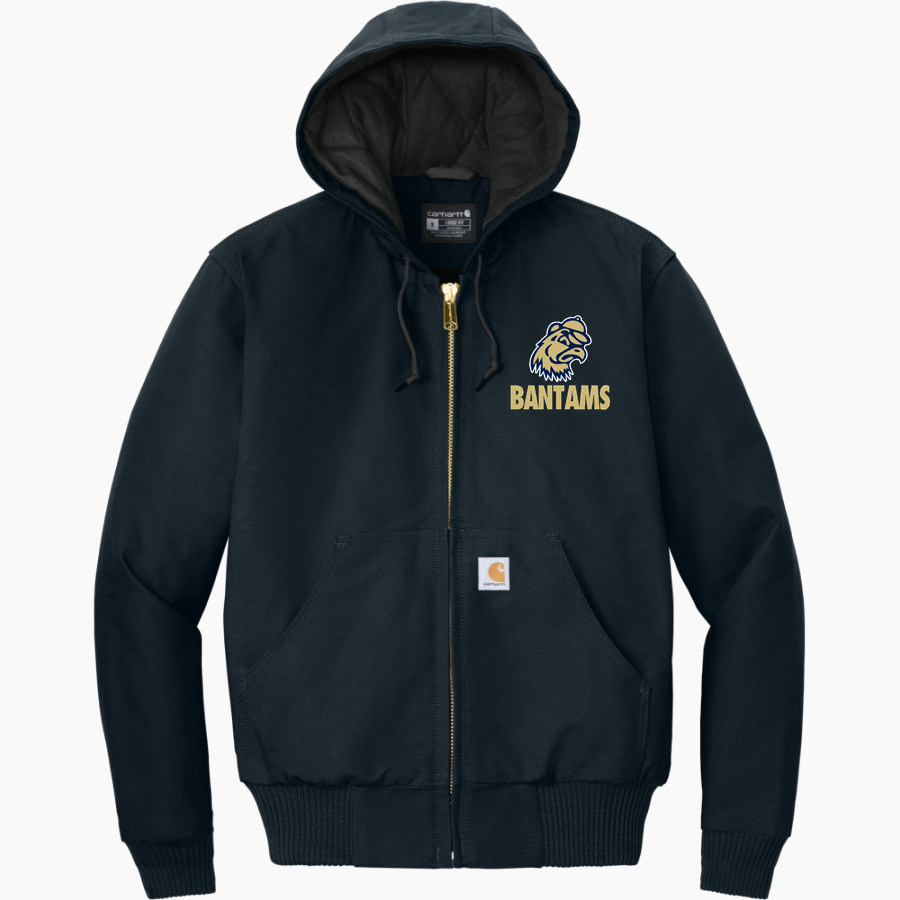 Trinity College Bantams The Official Online Store <span class="pdp-name-mascot">Trinity Bantams</span> Carhartt Men's Quilted-Flannel-Lined Duck Active Jacket