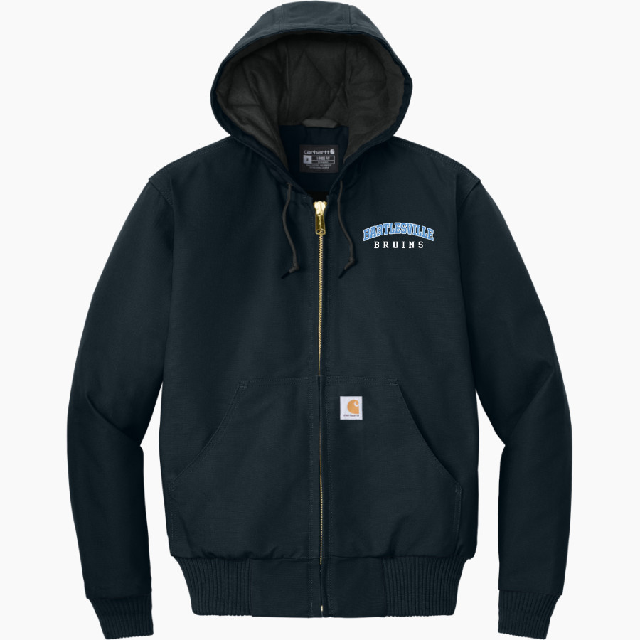 BARTLESVILLE HIGH SCHOOL BRUINS <span class="pdp-name-mascot">BARTLESVILLE BRUINS</span> Carhartt Men's Quilted-Flannel-Lined Duck Active Jacket