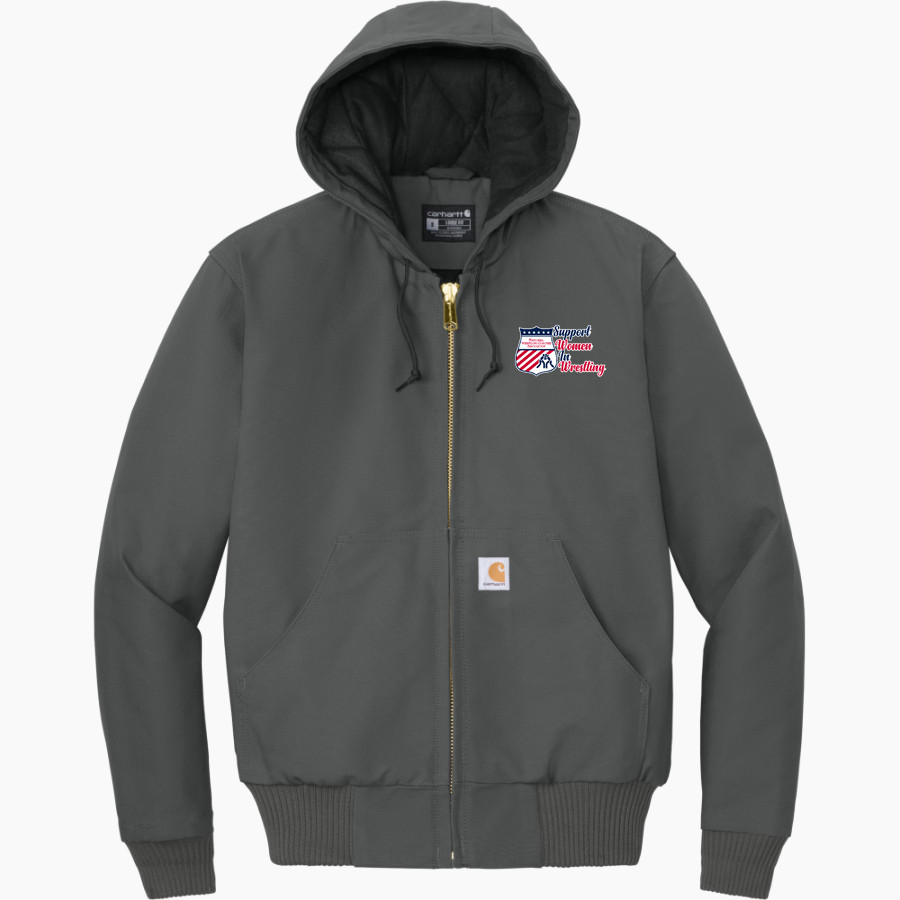 National Wrestling Coaches Association <span class="pdp-name-mascot">NWCA</span> Carhartt Men's Quilted-Flannel-Lined Duck Active Jacket