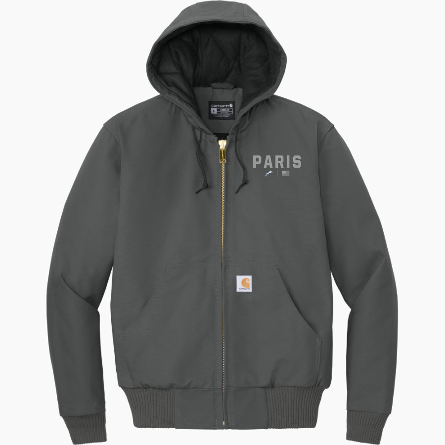 PARIS HIGH SCHOOL WILDCATS <span class="pdp-name-mascot">PARIS WILDCATS</span> Carhartt Men's Quilted-Flannel-Lined Duck Active Jacket