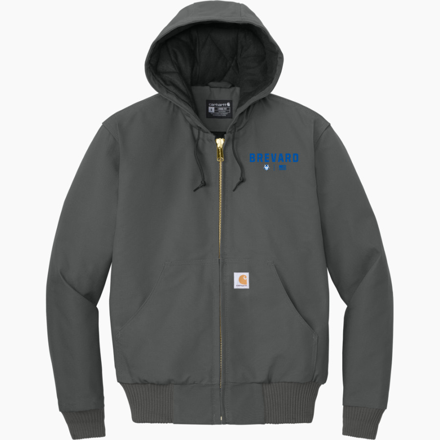 Brevard Blue Devils <span class="pdp-name-mascot">Brevard Blue Devils</span> Carhartt Men's Quilted-Flannel-Lined Duck Active Jacket