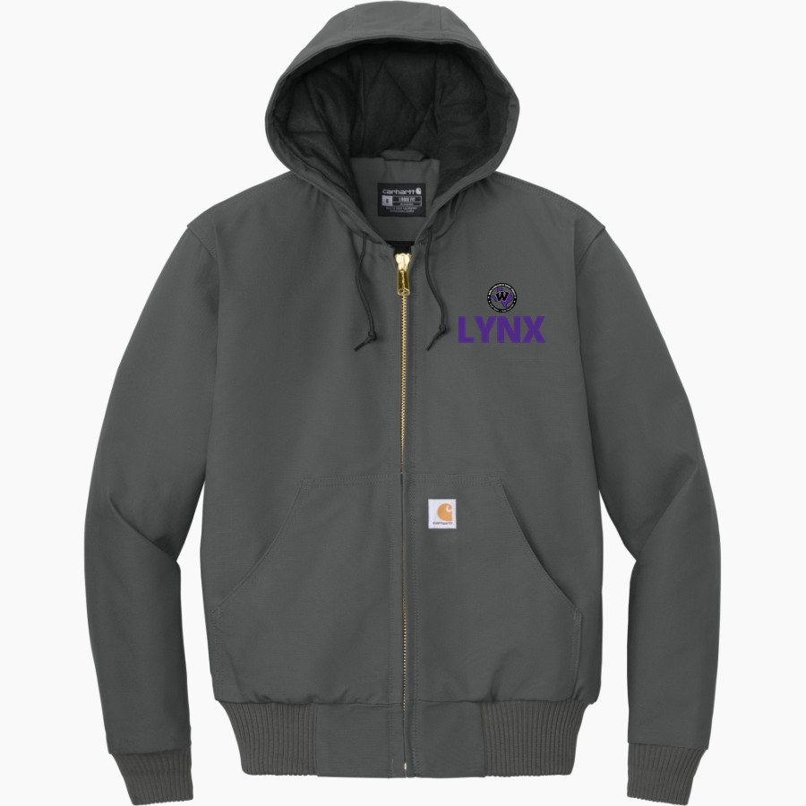 Lynn Lucas Lynx <span class="pdp-name-mascot">Lynn Lucas Lynx</span> Carhartt Men's Quilted-Flannel-Lined Duck Active Jacket
