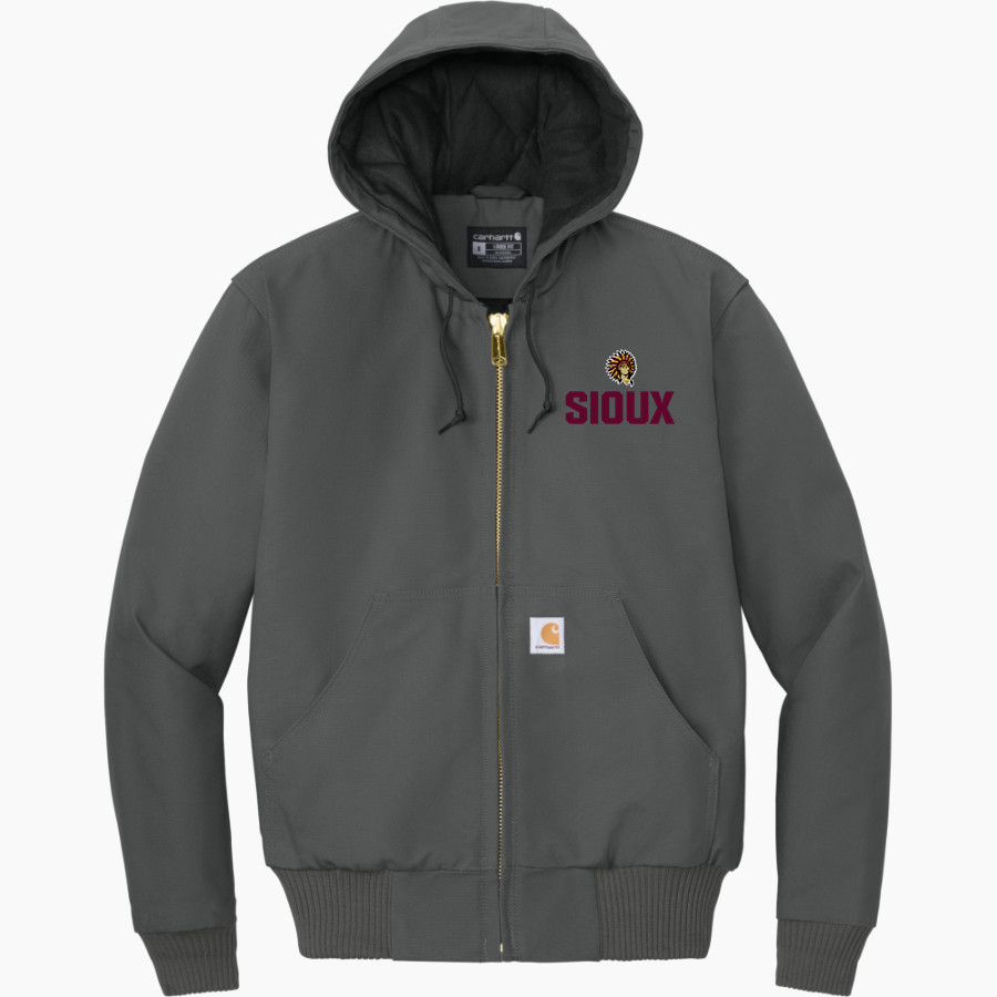 WESTHOPE HIGH SCHOOL SIOUX <span class="pdp-name-mascot">WESTHOPE SIOUX</span> Carhartt Men's Quilted-Flannel-Lined Duck Active Jacket