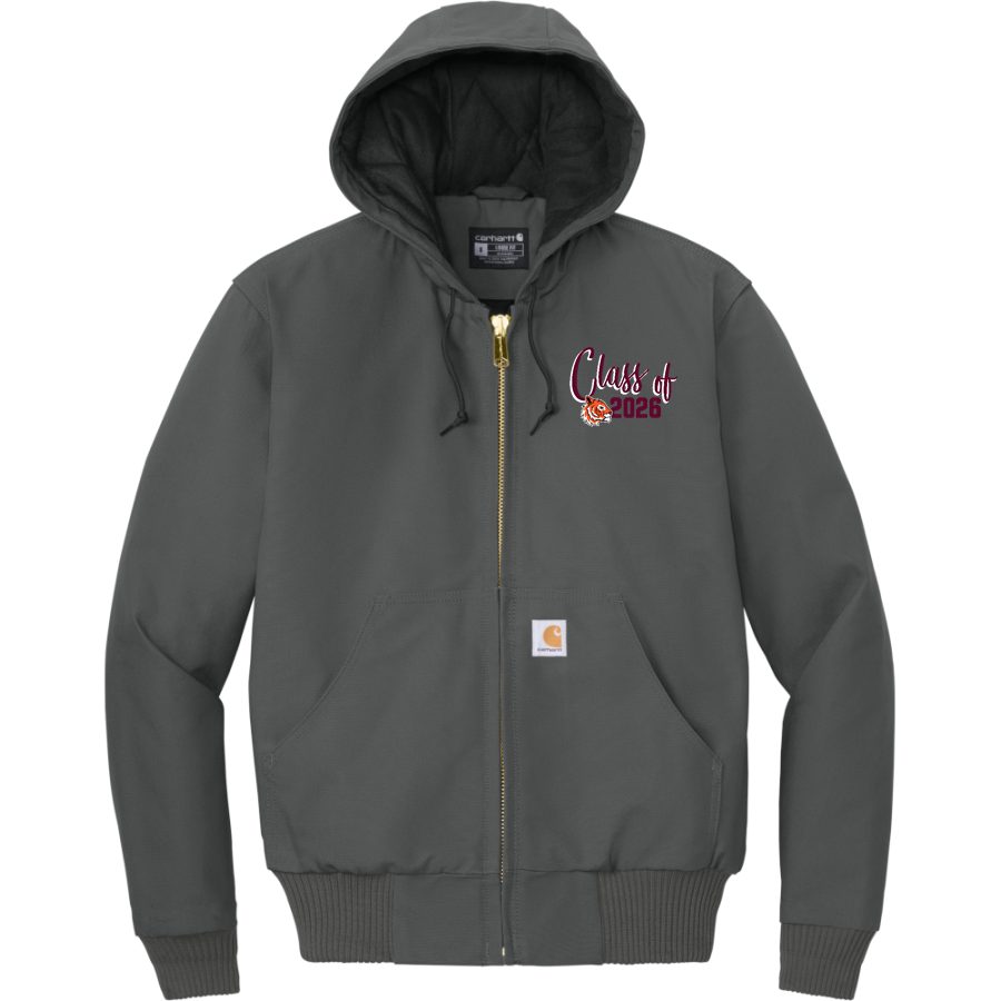 EDMUND BURKE SCHOOL BENGALS <span class="pdp-name-mascot">EDMUND BURKE BENGALS</span> Carhartt Men's Quilted-Flannel-Lined Duck Active Jacket