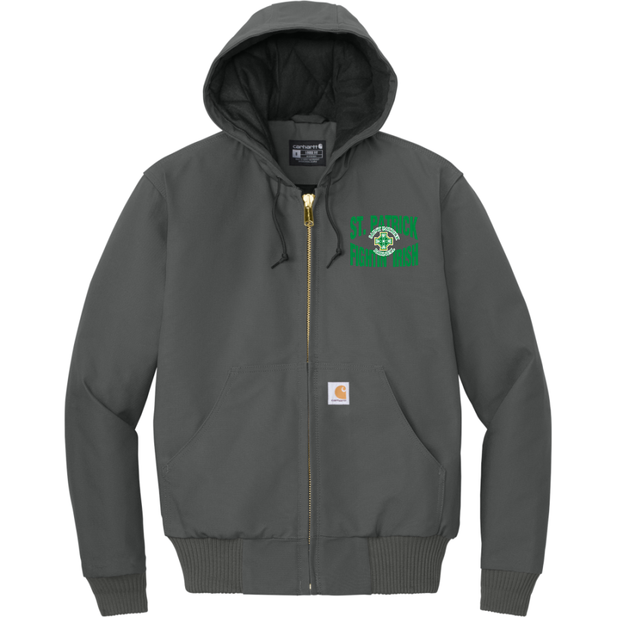 St. Patrick Fightin' Irish <span class="pdp-name-mascot">St. Patrick Fightin' Irish Men</span> Carhartt Men's Quilted-Flannel-Lined Duck Active Jacket