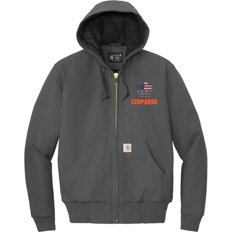 WELLS HIGH SCHOOL LEOPARDS <span class="pdp-name-mascot">WELLS LEOPARDS</span> Carhartt Men's Quilted-Flannel-Lined Duck Active Jacket