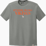 LITTLEFORK-BIG FALLS HIGH SCHOOL VIKINGS <span class="pdp-name-mascot">LITTLEFORK - BIG FALLS VIKINGS</span> Carhartt Men's Force Sun Defender Short Sleeve T-Shirt Front Thumbnail