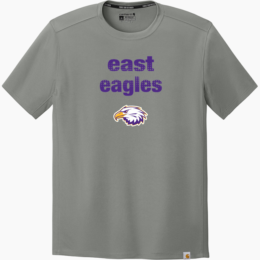 EAST HIGH SCHOOL EAGLES <span class="pdp-name-mascot">EAST EAGLES</span> Carhartt Men's Force Sun Defender Short Sleeve T-Shirt