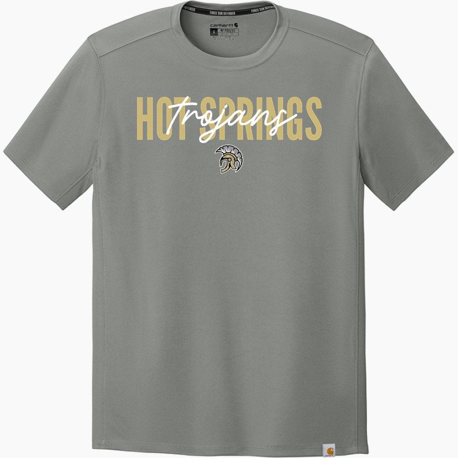 HOT SPRINGS HIGH SCHOOL TROJANS <span class="pdp-name-mascot">HOT SPRINGS TROJANS</span> Carhartt Men's Force Sun Defender Short Sleeve T-Shirt