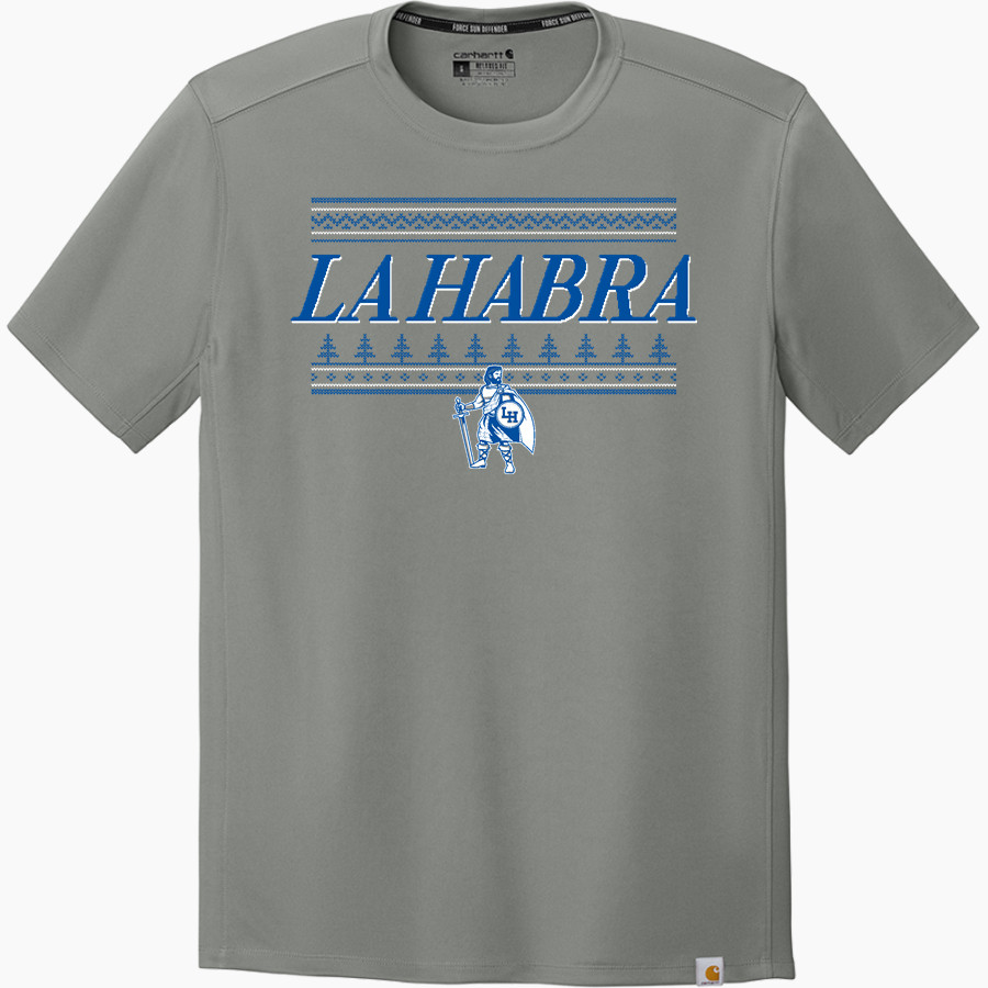 LA HABRA HIGH SCHOOL HIGHLANDERS Carhartt Men's Force Sun Defender Short Sleeve T-Shirt