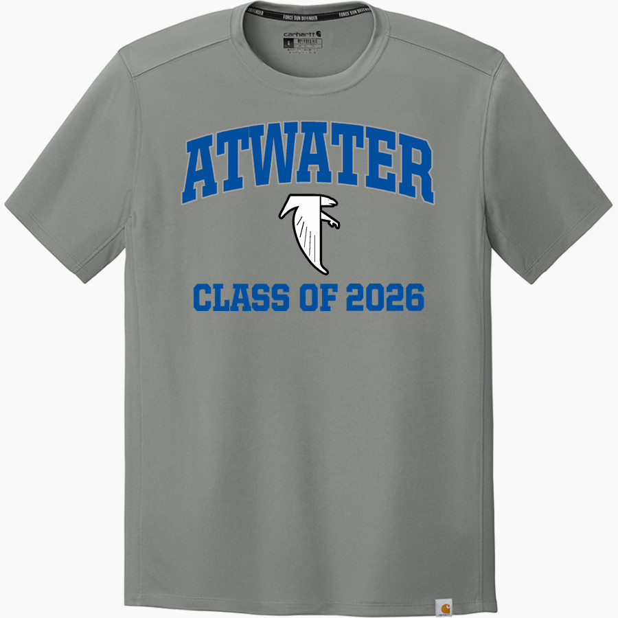 ATWATER HIGH SCHOOL FALCONS Carhartt Men's Force Sun Defender Short Sleeve T-Shirt
