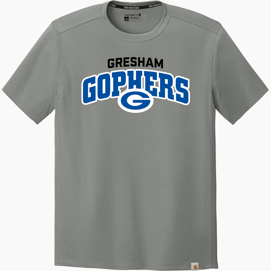 Gresham Gophers <span class="pdp-name-mascot">Gresham Gophers</span> Carhartt Men's Force Sun Defender Short Sleeve T-Shirt
