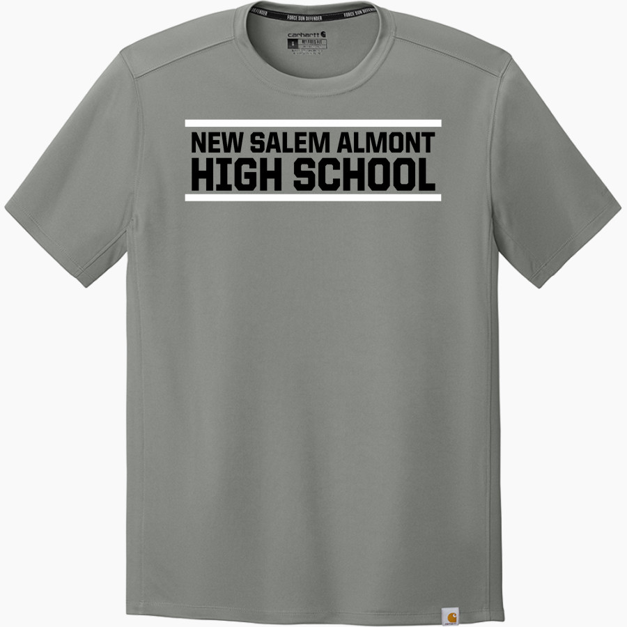NEW SALEM ALMONT HIGH SCHOOL HOLSTEINS <span class="pdp-name-mascot">NEW SALEM ALMONT HOLSTEINS</span> Carhartt Men's Force Sun Defender Short Sleeve T-Shirt