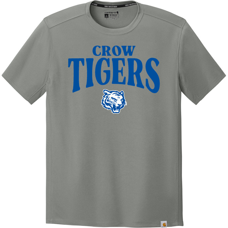 Crow Tigers <span class="pdp-name-mascot">Crow Middle School Tigers</span> Carhartt Men's Force Sun Defender Short Sleeve T-Shirt