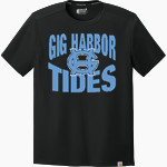GIG HARBOR HIGH SCHOOL TIDES <span class="pdp-name-mascot">GIG HARBOR TIDES</span> Carhartt Men's Force Sun Defender Short Sleeve T-Shirt Front Thumbnail