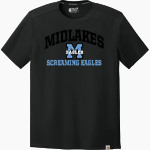 MIDLAKES HIGH SCHOOL SCREAMING EAGLES <span class="pdp-name-mascot">MIDLAKES SCREAMING EAGLES</span> Carhartt Men's Force Sun Defender Short Sleeve T-Shirt Front Thumbnail
