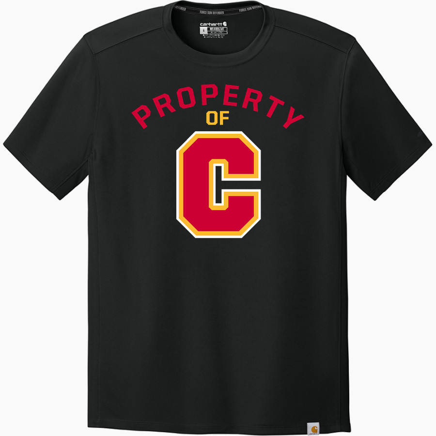 COFFEEVILLE HIGH SCHOOL PIRATES Carhartt Men's Force Sun Defender Short Sleeve T-Shirt