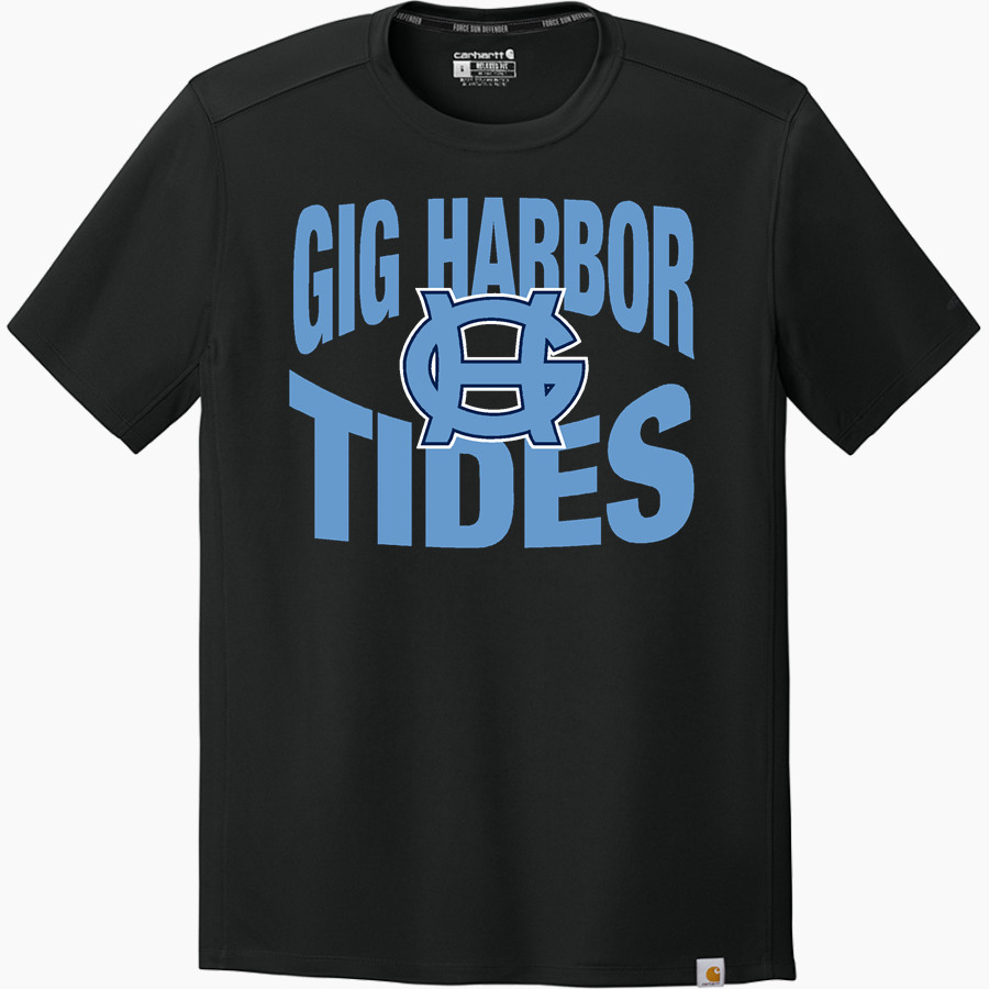 GIG HARBOR HIGH SCHOOL TIDES <span class="pdp-name-mascot">GIG HARBOR TIDES</span> Carhartt Men's Force Sun Defender Short Sleeve T-Shirt
