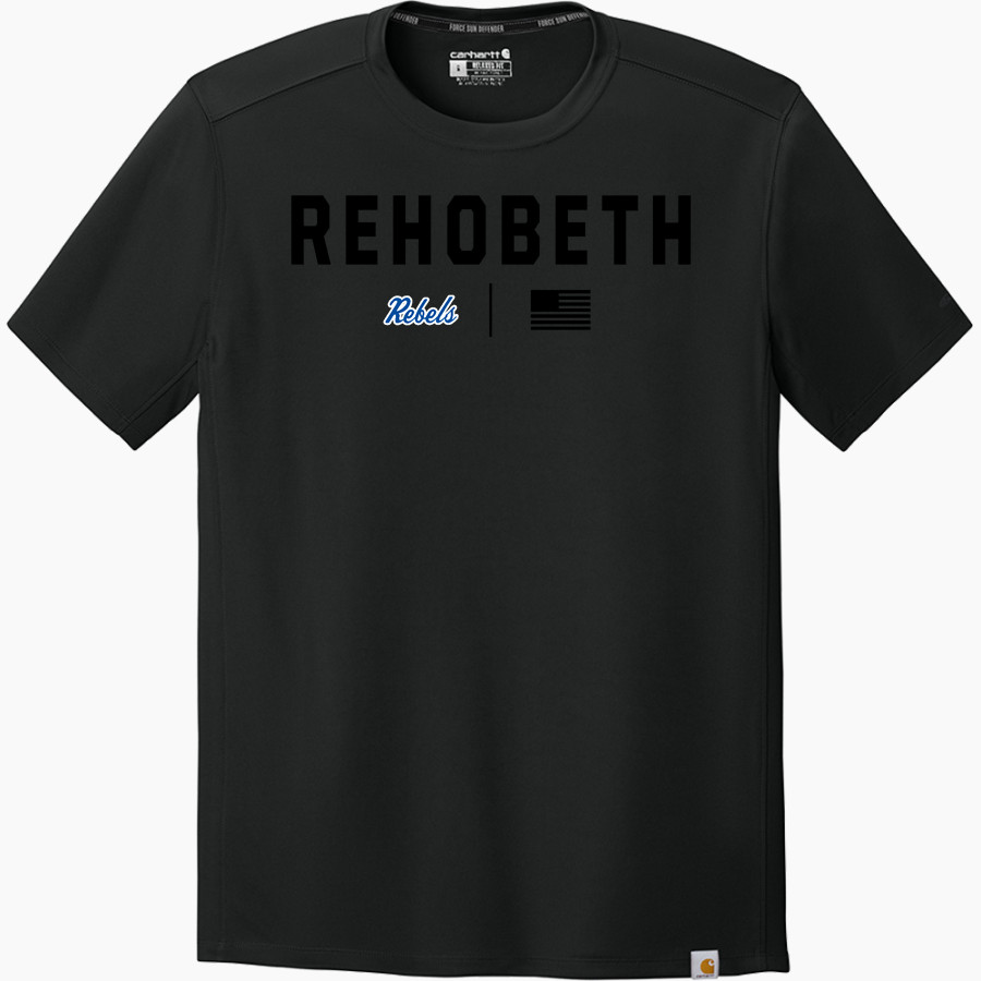 REHOBETH HIGH SCHOOL REBELS Carhartt Men's Force Sun Defender Short Sleeve T-Shirt