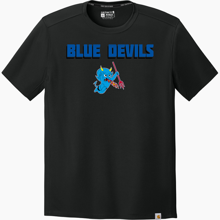 Roscoe Blue Devils Carhartt Men's Force Sun Defender Short Sleeve T-Shirt