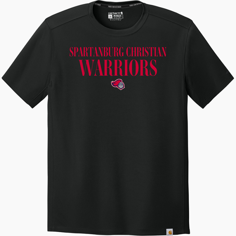 SPARTANBURG CHRISTIAN ACADEMY WARRIORS <span class="pdp-name-mascot">SPARTANBURG WARRIORS</span> Carhartt Men's Force Sun Defender Short Sleeve T-Shirt