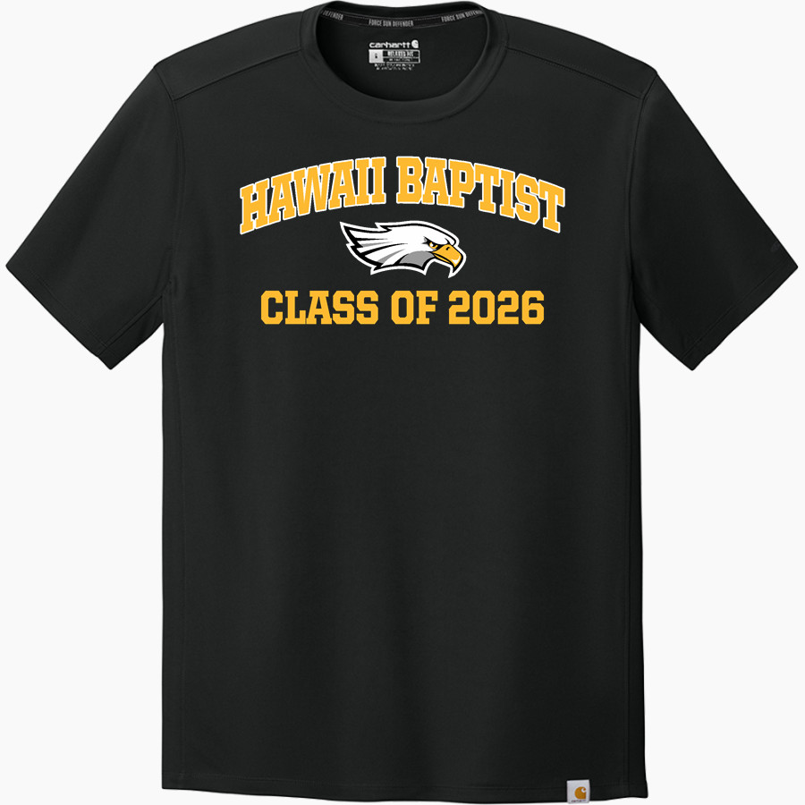 Hawaii Baptist Eagles <span class="pdp-name-mascot">HBA Eagles</span> Carhartt Men's Force Sun Defender Short Sleeve T-Shirt