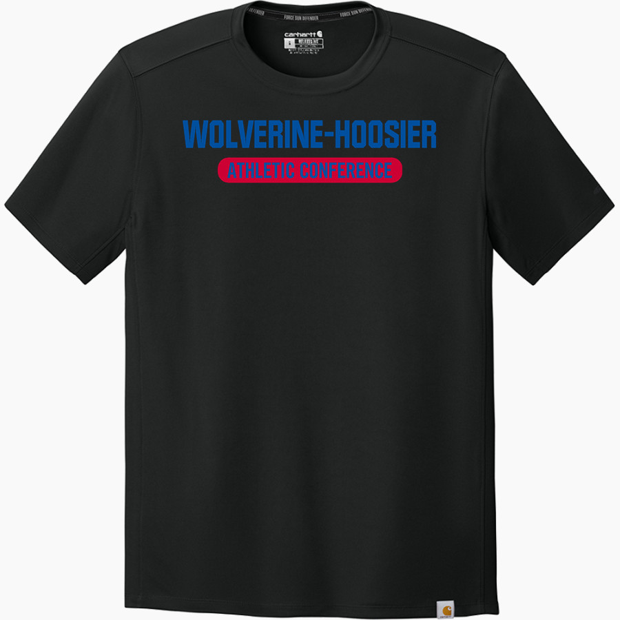 WOLVERINE-HOOSIER ATHLETIC CONFERENCE <span class="pdp-name-mascot">WOLVERINE-HOOSIER ATHLETIC CONFERENCE</span> Carhartt Men's Force Sun Defender Short Sleeve T-Shirt