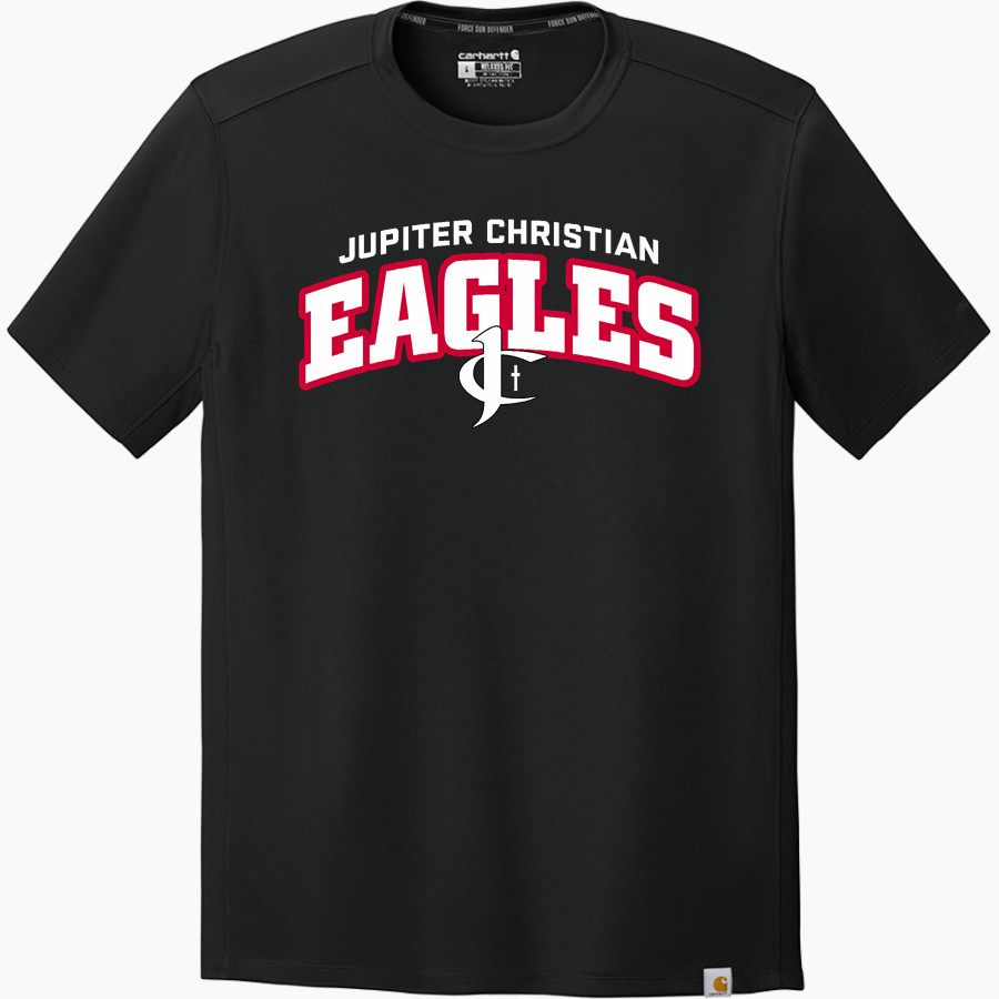 Jupiter Christian Eagles Carhartt Men's Force Sun Defender Short Sleeve T-Shirt